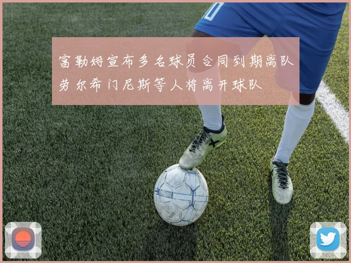 富勒姆宣布多名球员合同到期离队劳尔希门尼斯等人将离开球队
